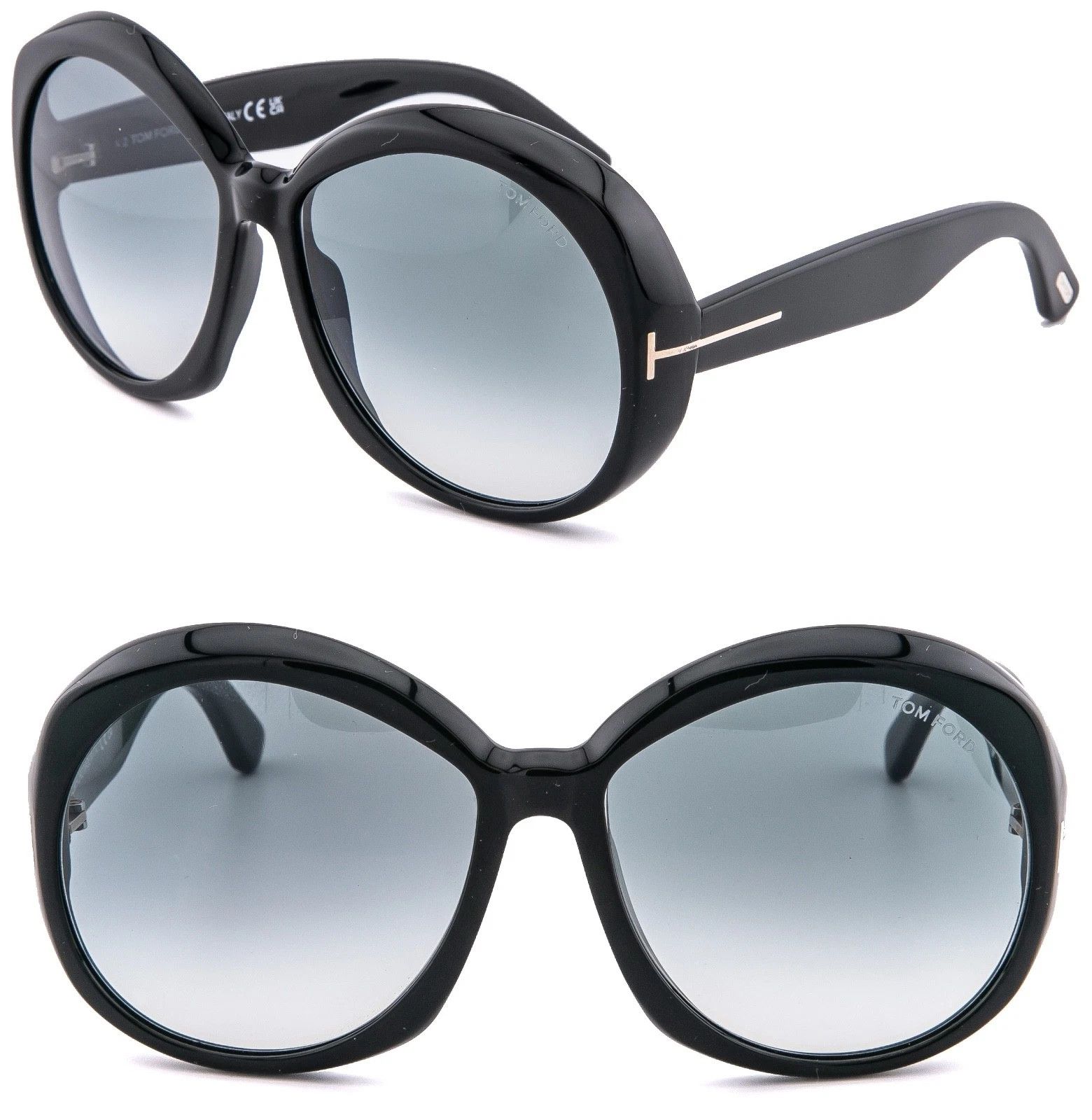 Tom Ford TOM FORD ANNABELLE TF1010 01B Black Sunglass 1010 FT1010 Size ONE SIZE - 1 Thumbnail