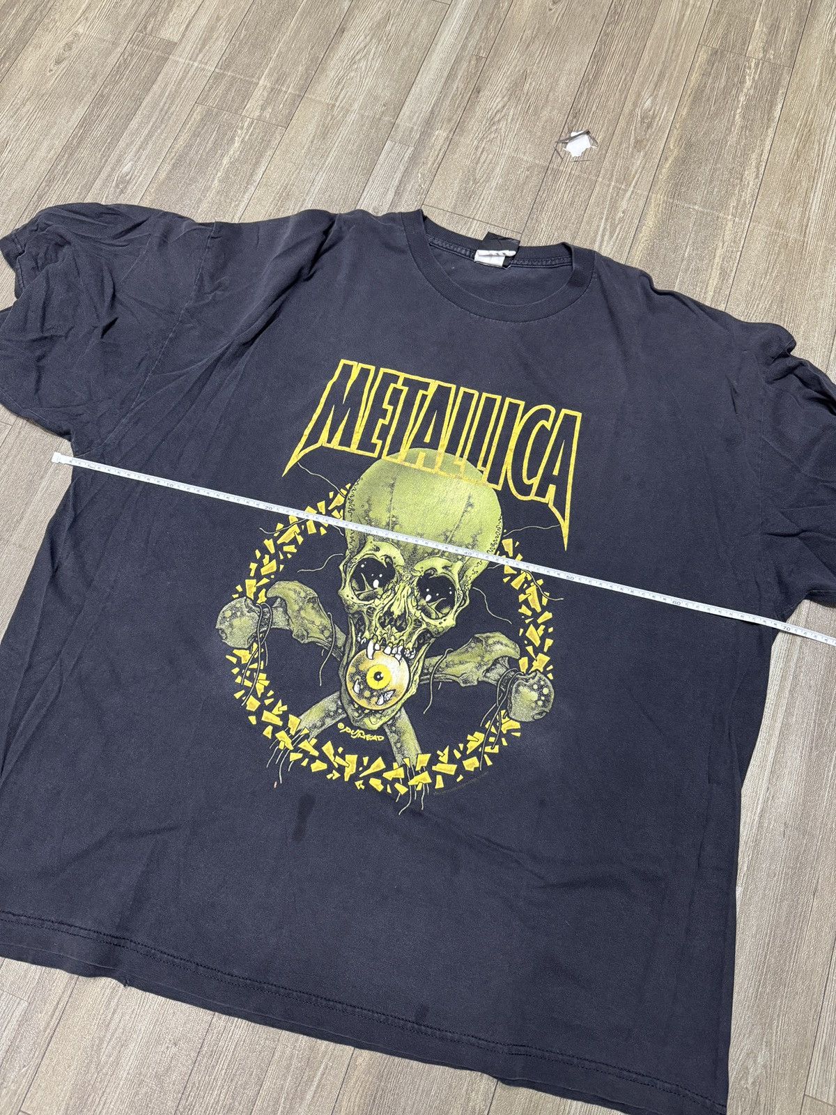 Band Tees × Metallica × Vintage 2001s Metallica PushHead "No Leaf Clover" Band Tee Size US XXL / EU 58 / 5 - 11 Thumbnail