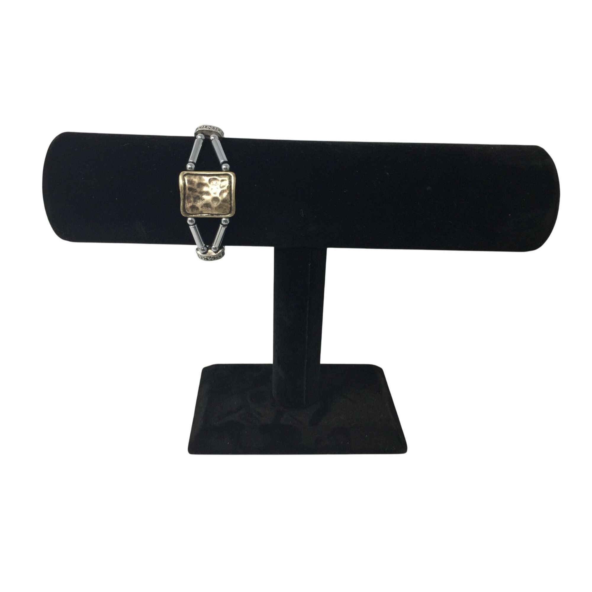 Other Women's Magnetic Silver Tone Bracelet with Rectangular Penda Size ONE SIZE - 2 Thumbnail