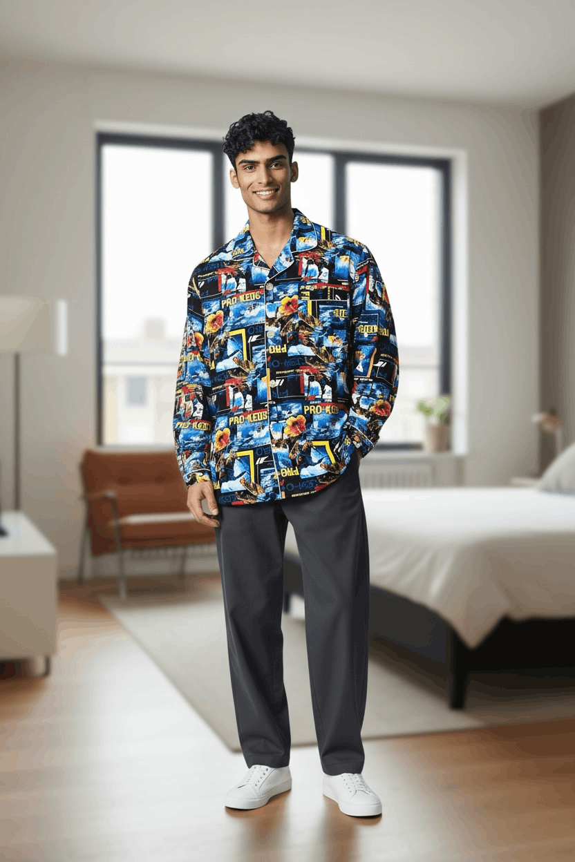 Pro-Keds 90’s ProKeds Surfing Full Print Pajama Shirt Hawaii Vibes Size US M / EU 48-50 / 2 - 1 Thumbnail