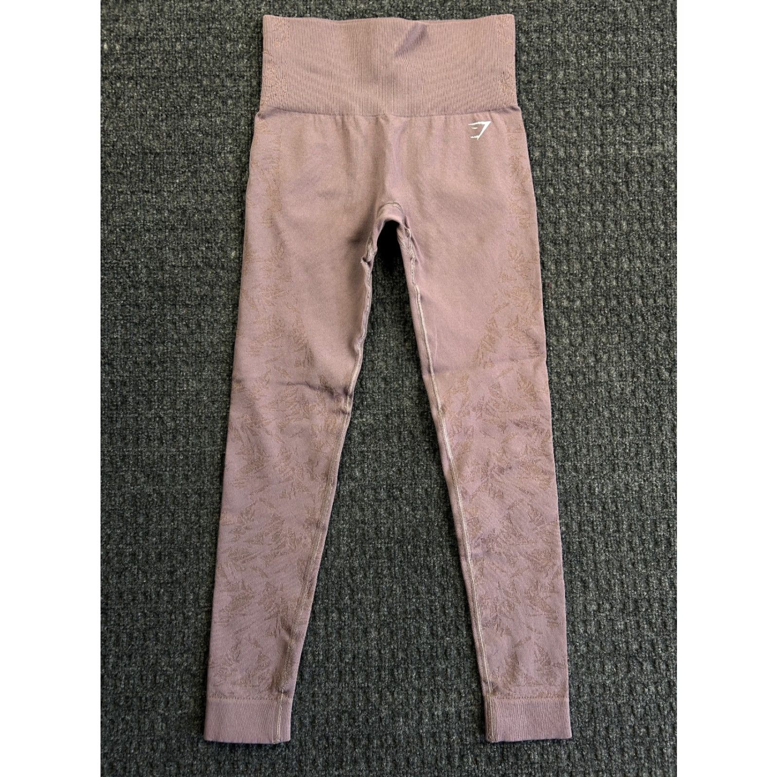 Gymshark GymShark Leggings Vital Seamless 2.0 XS Mauve Lavender Marl Workout Athleisure Size 26" / US 2 / IT 38 - 2 Thumbnail