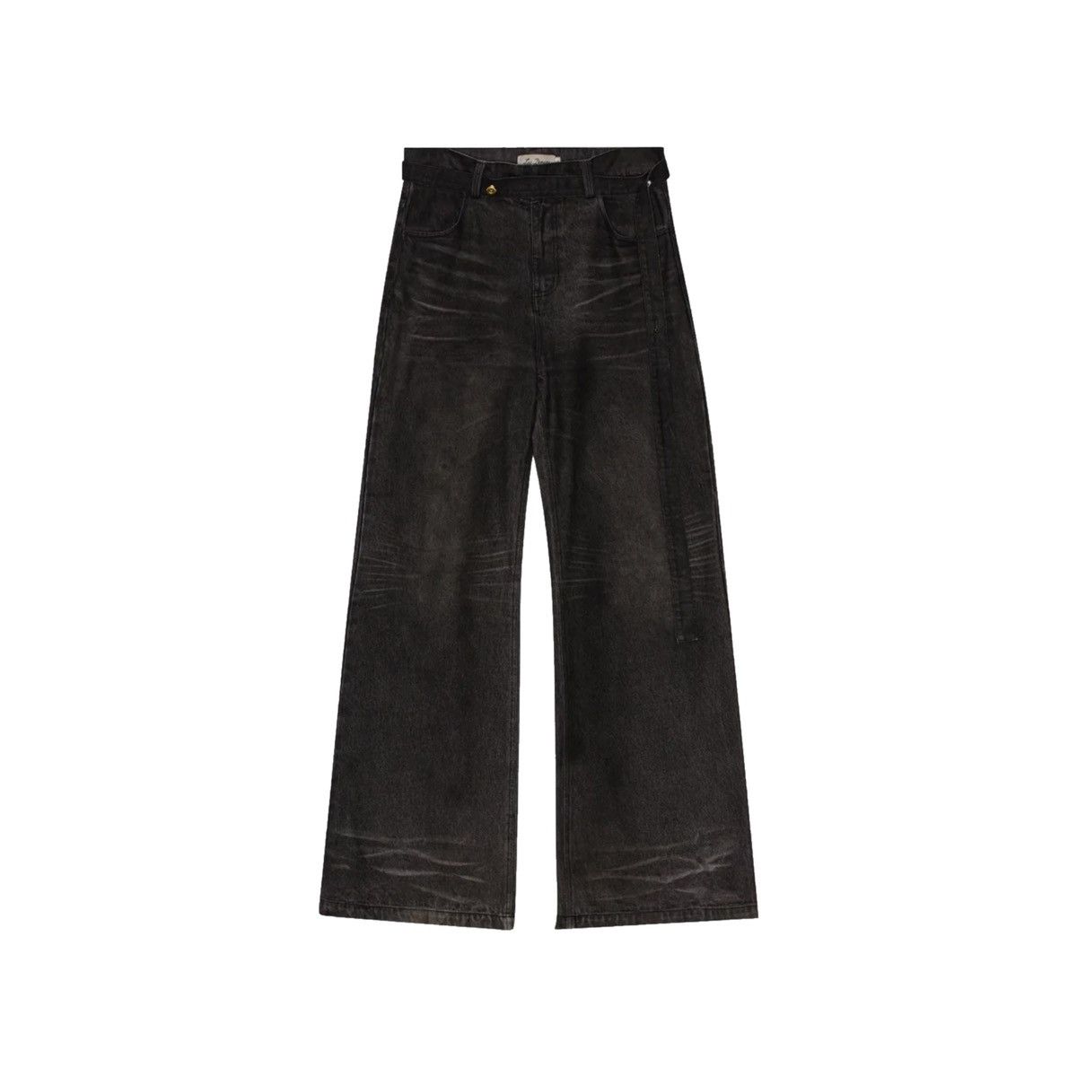 image of ★ Lac Demure, Ash Belted Bootcut Denim, Men's (Size 33)