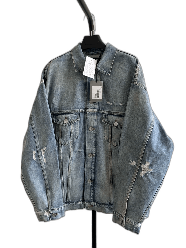 ジャケット・アウター BALENCIAGA DENIM TRACK JACKET Balenciaga AW16 Swing Denim Jacket - Ākaibu Store