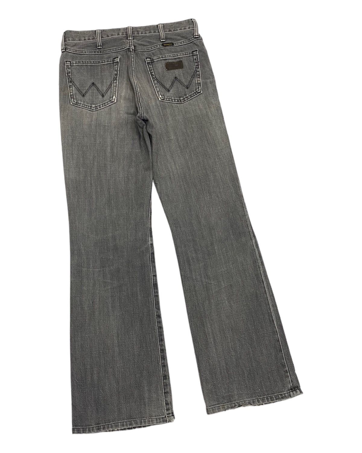 If Six Was Nine FLARE JEANS🔥VINTAGE WRANGLER FADED GREY DISTRESSED DENIM Size US 30 / EU 46 - 7 Thumbnail