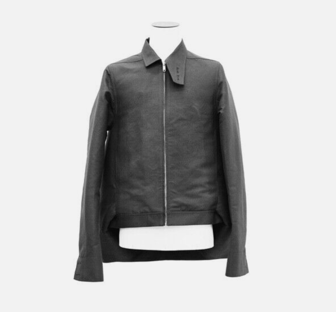 image of Rick Owens Ss17 Brother Wedge Runway Jacket Coat in Black, Men's (Size Medium)