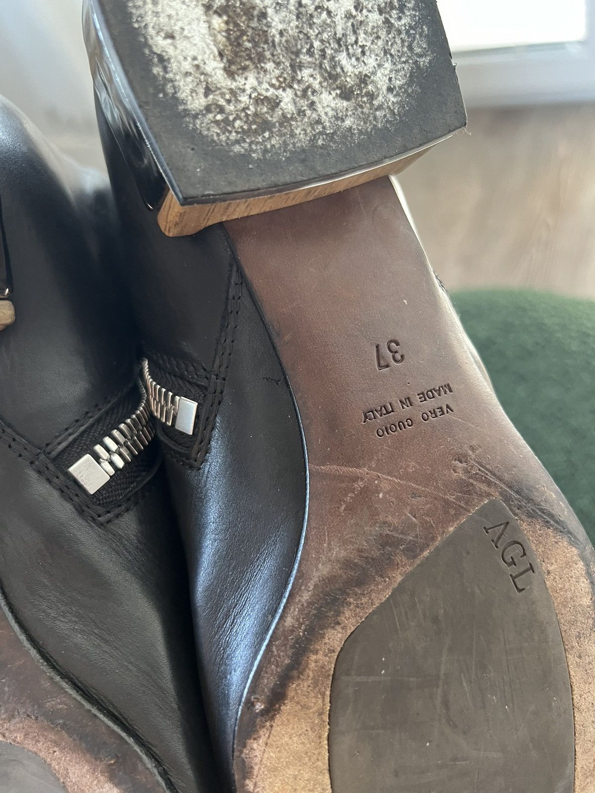 AGL × Designer ‼️Designer AGL Vero Cuoio Made in Italy NWT Pointed Toe Boots Size US 7 / IT 37 - 18 Thumbnail