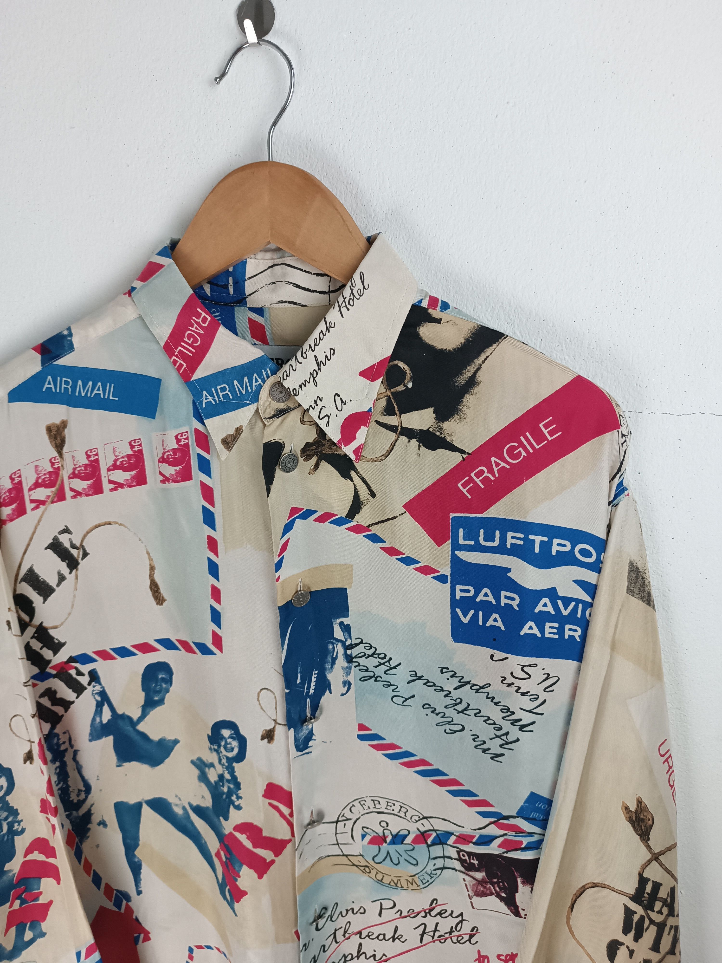 Iceberg RARE🔥VINTAGE 90'S ELVIS PRESLEY ICEBERG OVP SHIRTS Size US XL / EU 56 / 4 - 5 Thumbnail