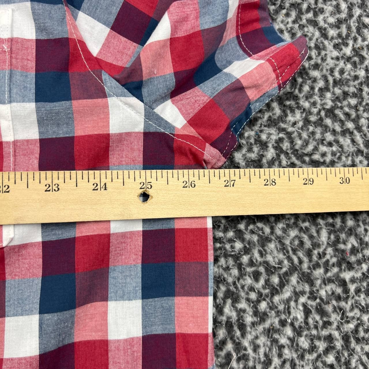 Lee Lee Button Down Shirt XXL Regular Fit Stretch Gingham Plaid Size US XXL / EU 58 / 5 - 3 Thumbnail