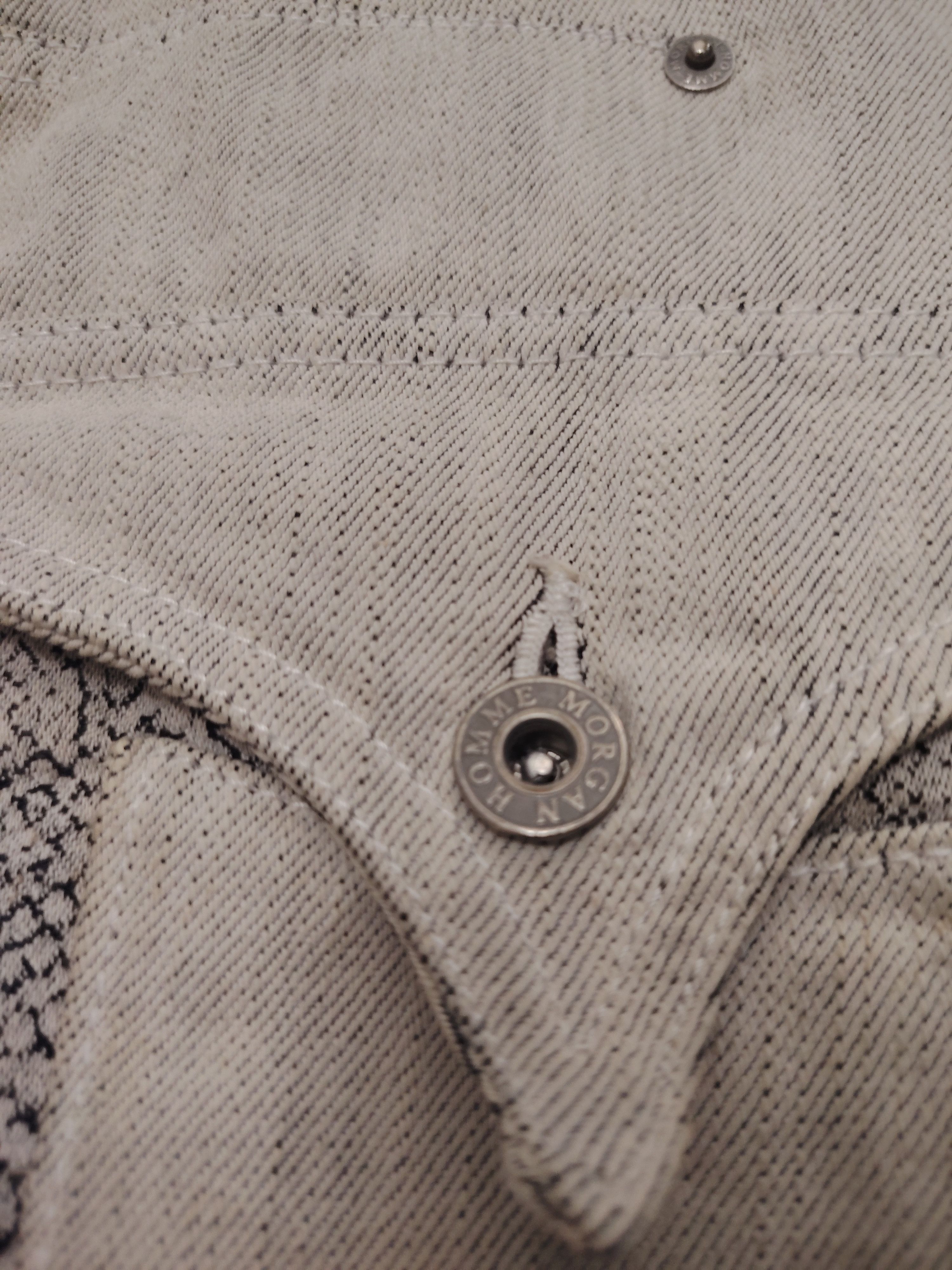 If Six Was Nine Japanese Morgan Homme Python Flared Jeans Bootcut Size US 30 / EU 46 - 15 Thumbnail