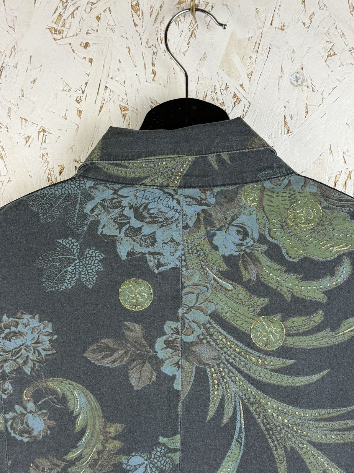 Just Cavalli Vintage Just Cavalli Baroque Floral Print Long Sleeve Shirt Size L / US 10 / IT 46 - 7 Thumbnail