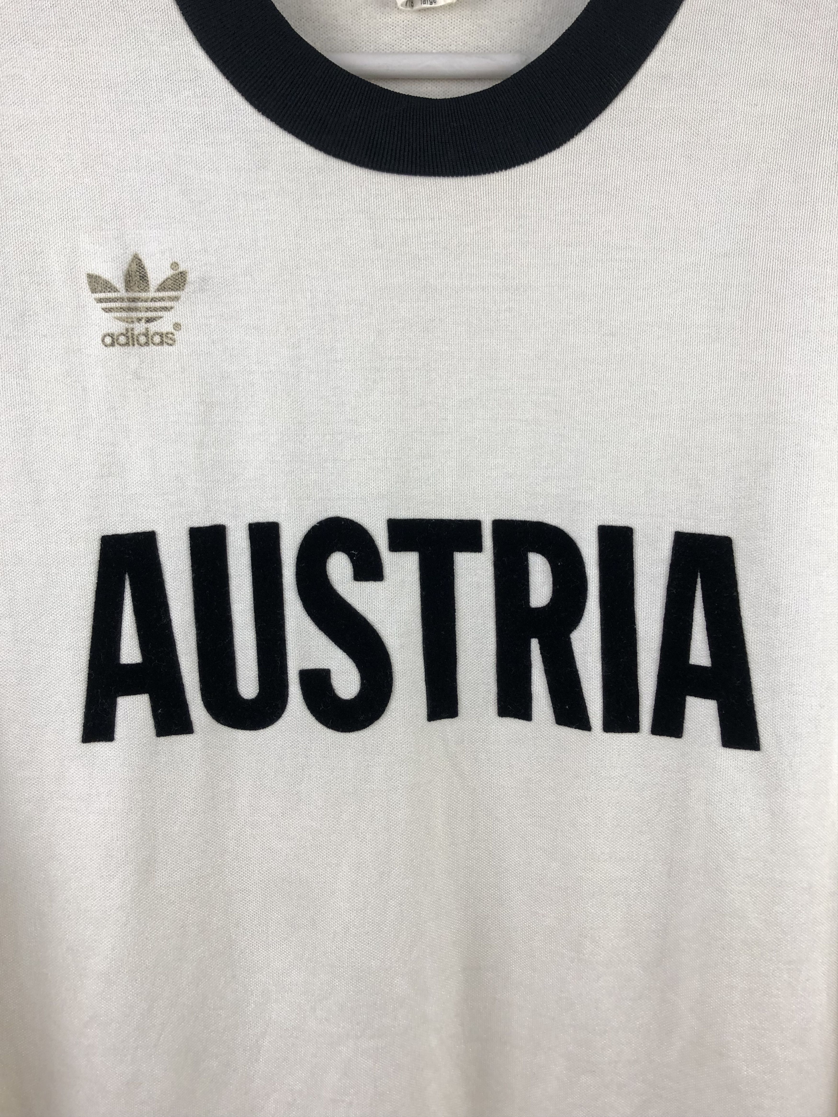 Adidas Vintage West Germany Austria Football Shirt Soccer Jersey Size US L / EU 52-54 / 3 - 5 Thumbnail