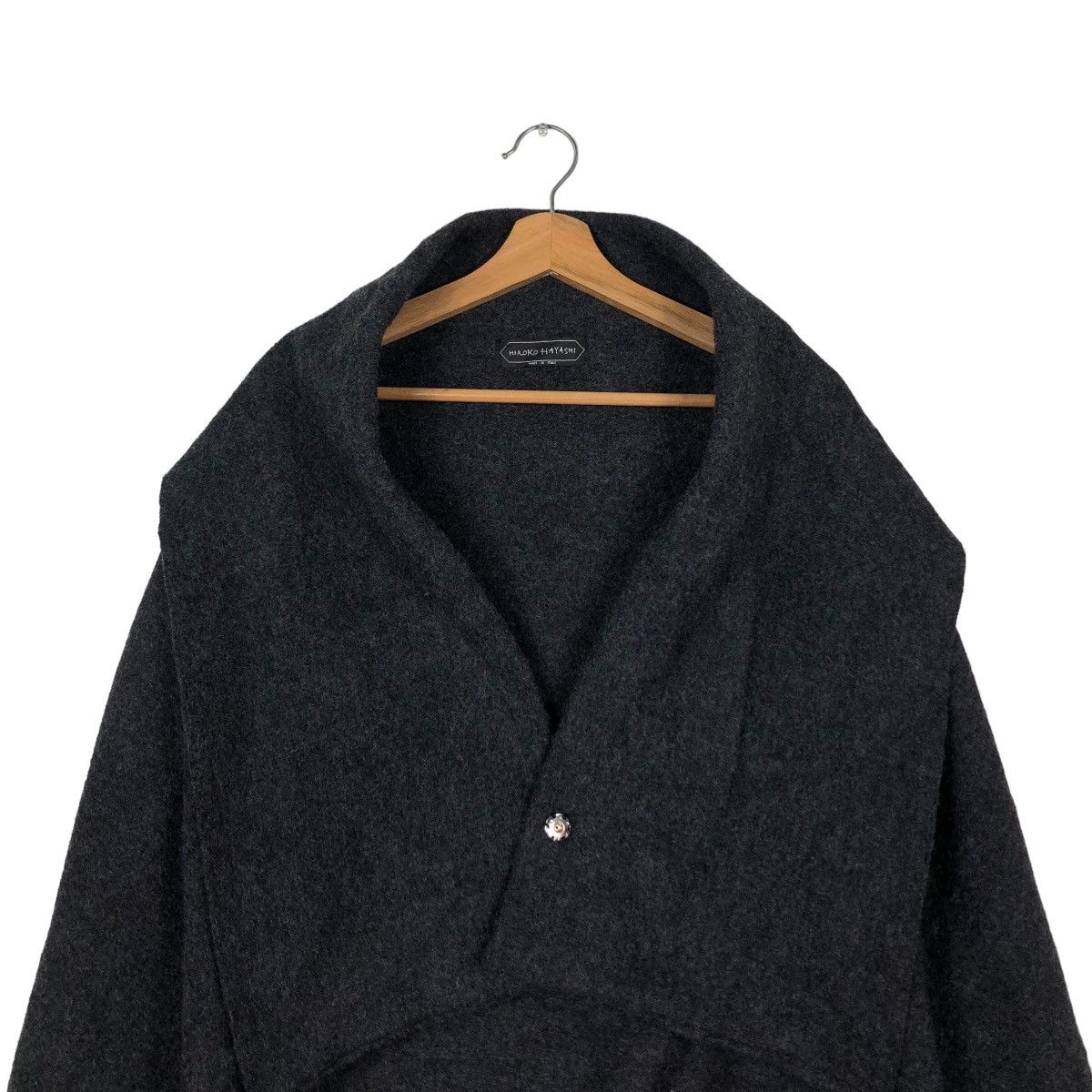 Japanese Brand 🔥CROPPED WOOL BIKER JACKET DOUBLE LAYER HIROKO HAYASHI Size US M / EU 48-50 / 2 - 2 Thumbnail