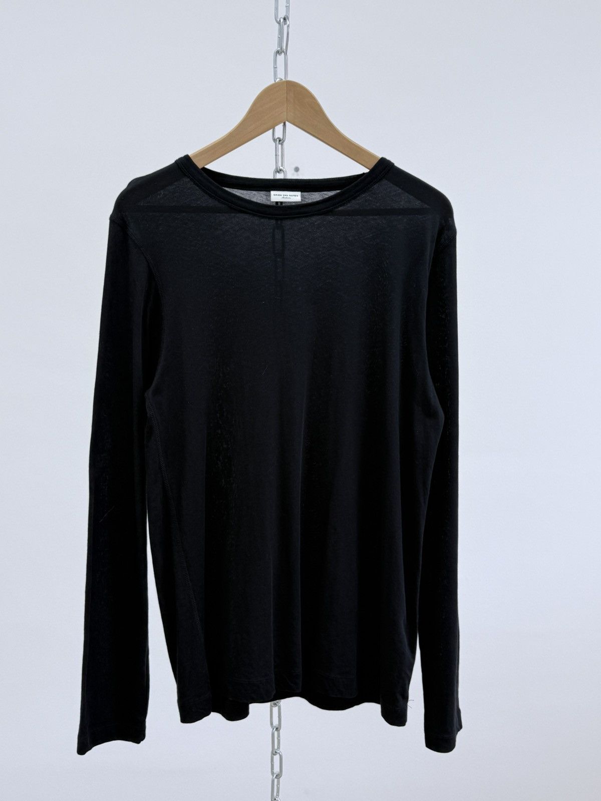 Dries Van Noten Dries Van Noten Black Long Sleeve T-Shirt Size US M / EU 48-50 / 2 - 3 Thumbnail