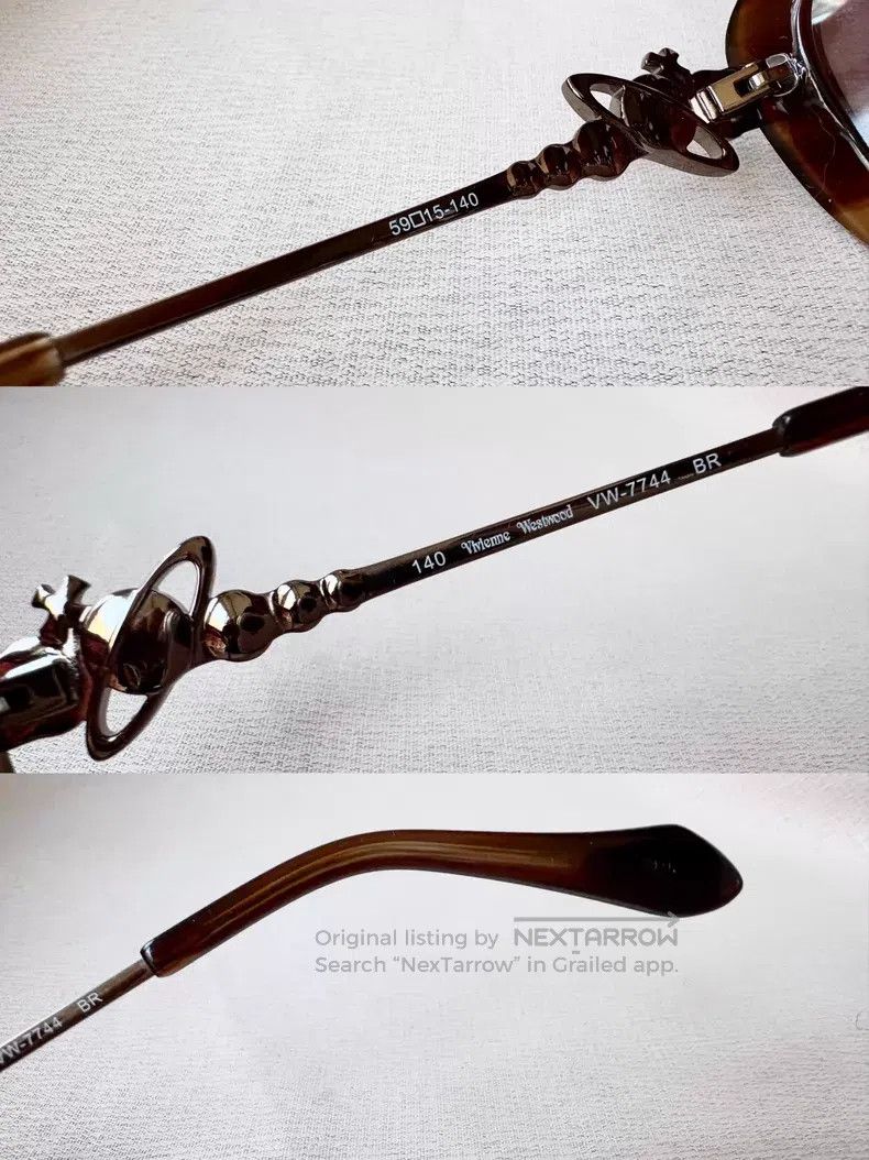 Vivienne Westwood Vivienne Westwood Tea-colored gradient Saturn sunglasses Size ONE SIZE - 5 Thumbnail