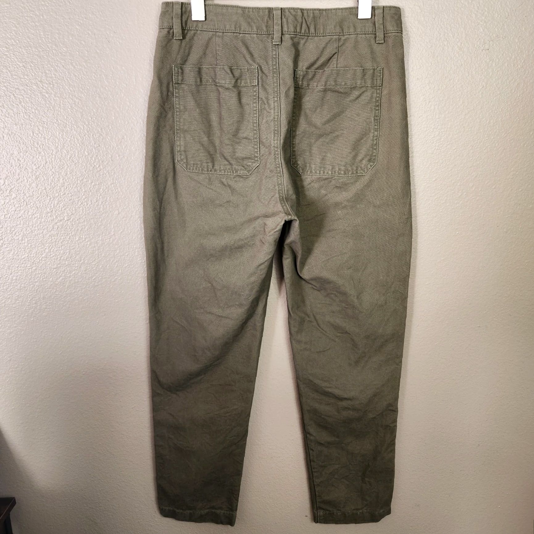 Banana Republic VINTAGE Banana Republic Womens Olive High Rise Utility Canvas Chino Pants-Size 4 Size 27" / US 4 / IT 40 - 5 Thumbnail