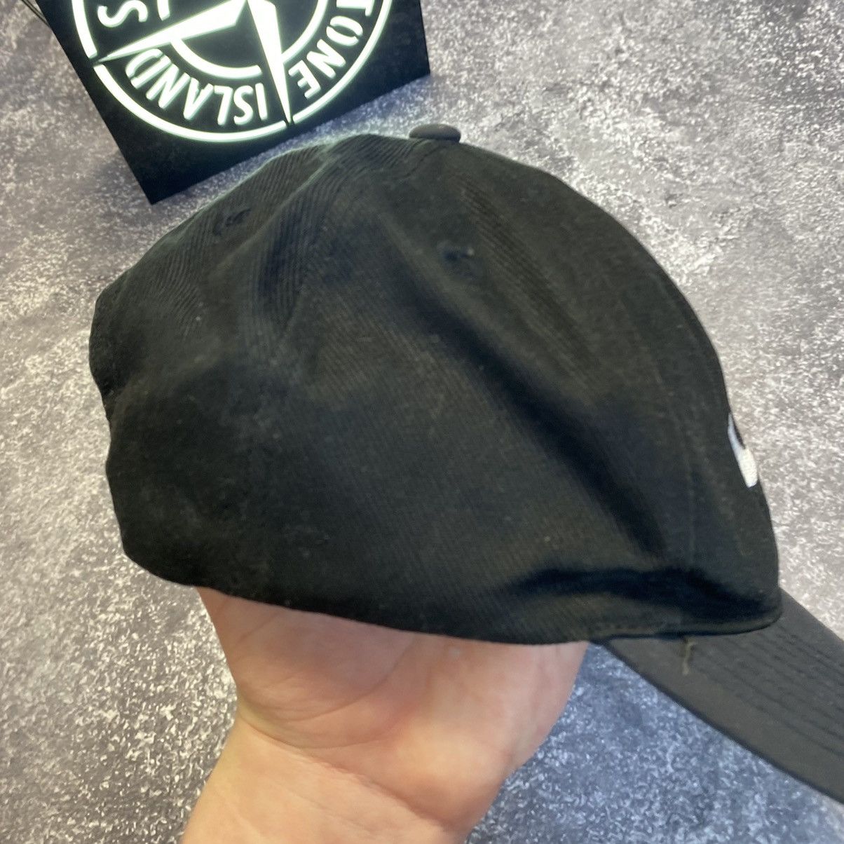 Vintage Vintage Nike Big Swoosh 90’s Rap Black Streetwear cap Size ONE SIZE - 7 Thumbnail