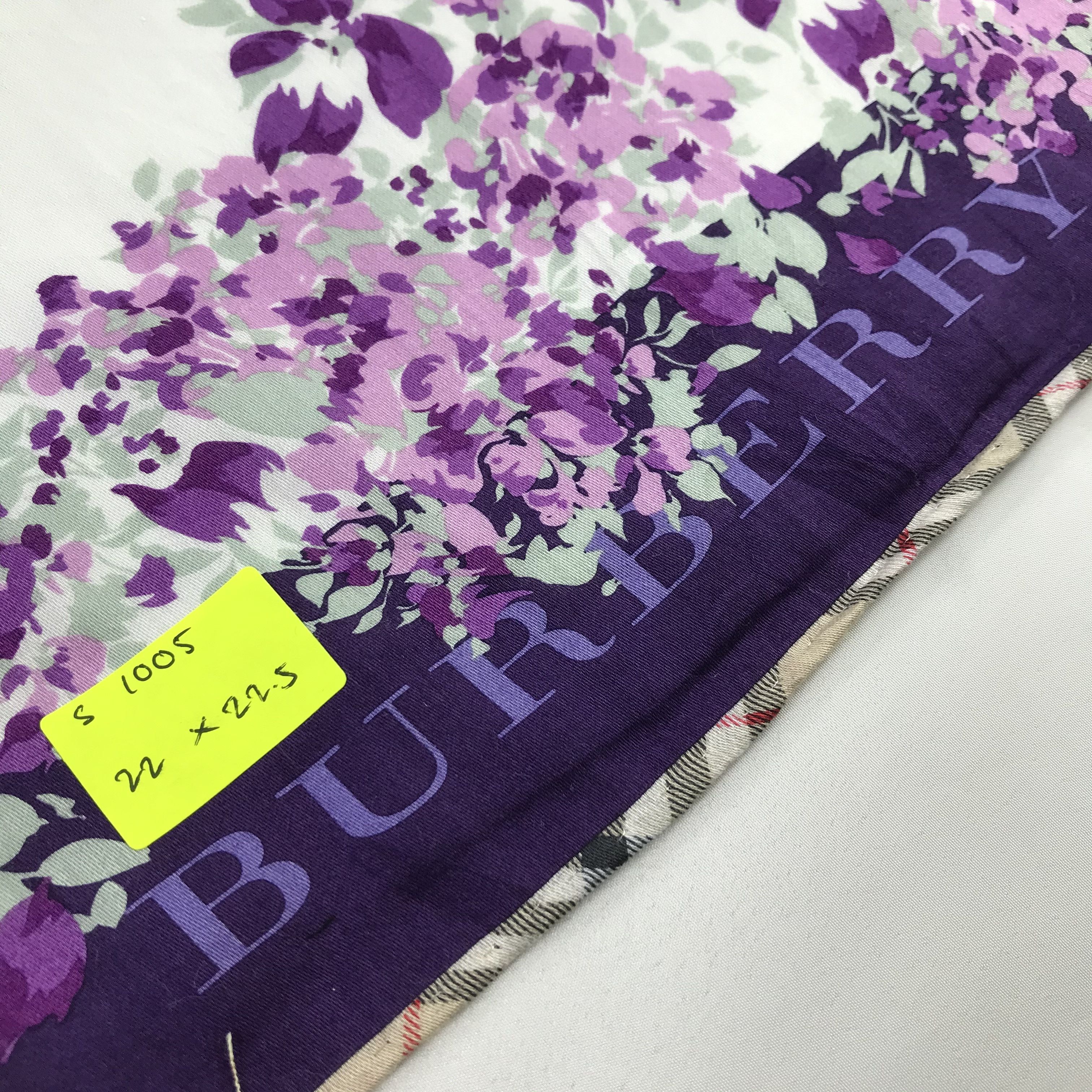 Burberry × Vintage Burberry Bandana / Handkerchief / Neckerchief - S1005 Size ONE SIZE - 5 Thumbnail