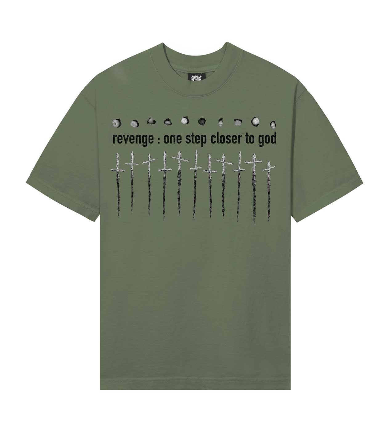 Revenge Closer To God Tee Army Green Size US XXL / EU 58 / 5 - 1 Thumbnail