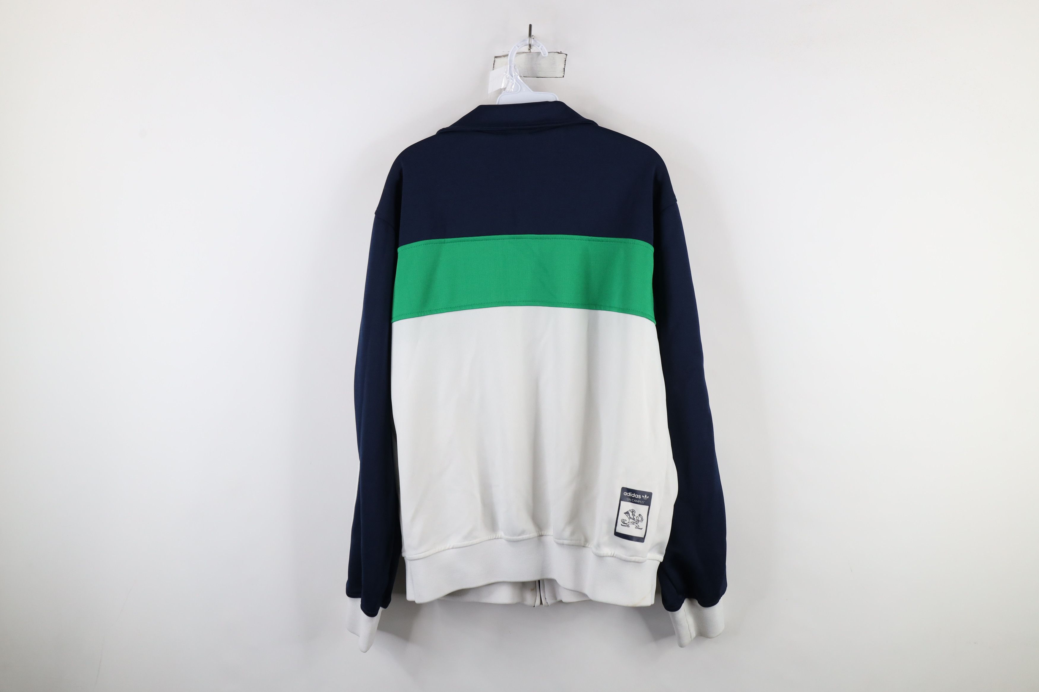 Adidas × Vintage Retro Adidas Striped Notre Dame University Track Jacket Size US L / EU 52-54 / 3 - 14 Thumbnail