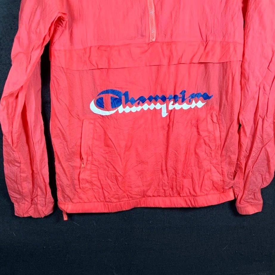 Champion VINTAGE Champion Mens Jacket Coral Anorak Hooded Windbreaker Pullover Small Size US S / EU 44-46 / 1 - 3 Thumbnail