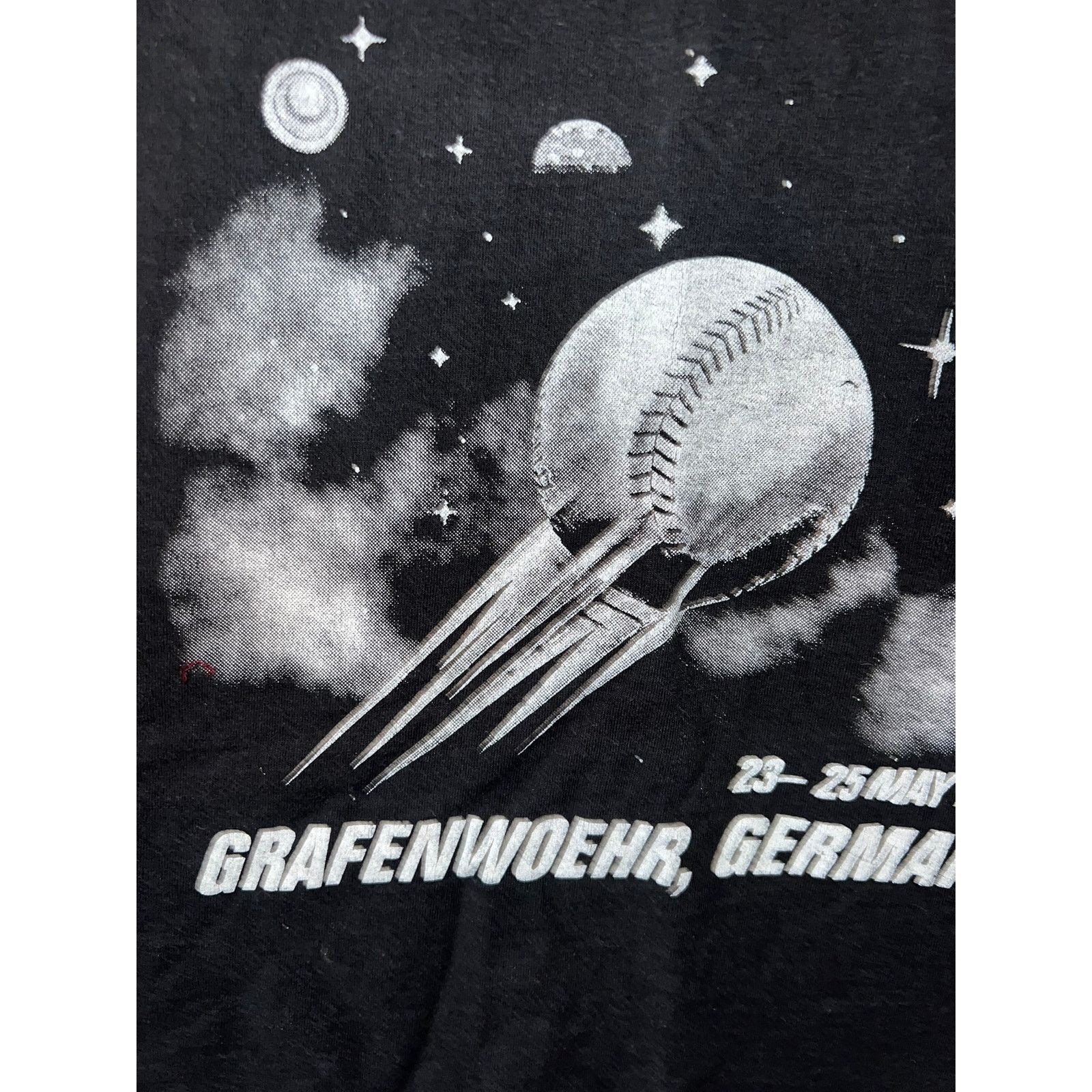 Fruit Of The Loom Vintage Baseball Shirt USAG Grafrenwoehr Germany Tee 2008 2X Size US XXL / EU 58 / 5 - 3 Thumbnail