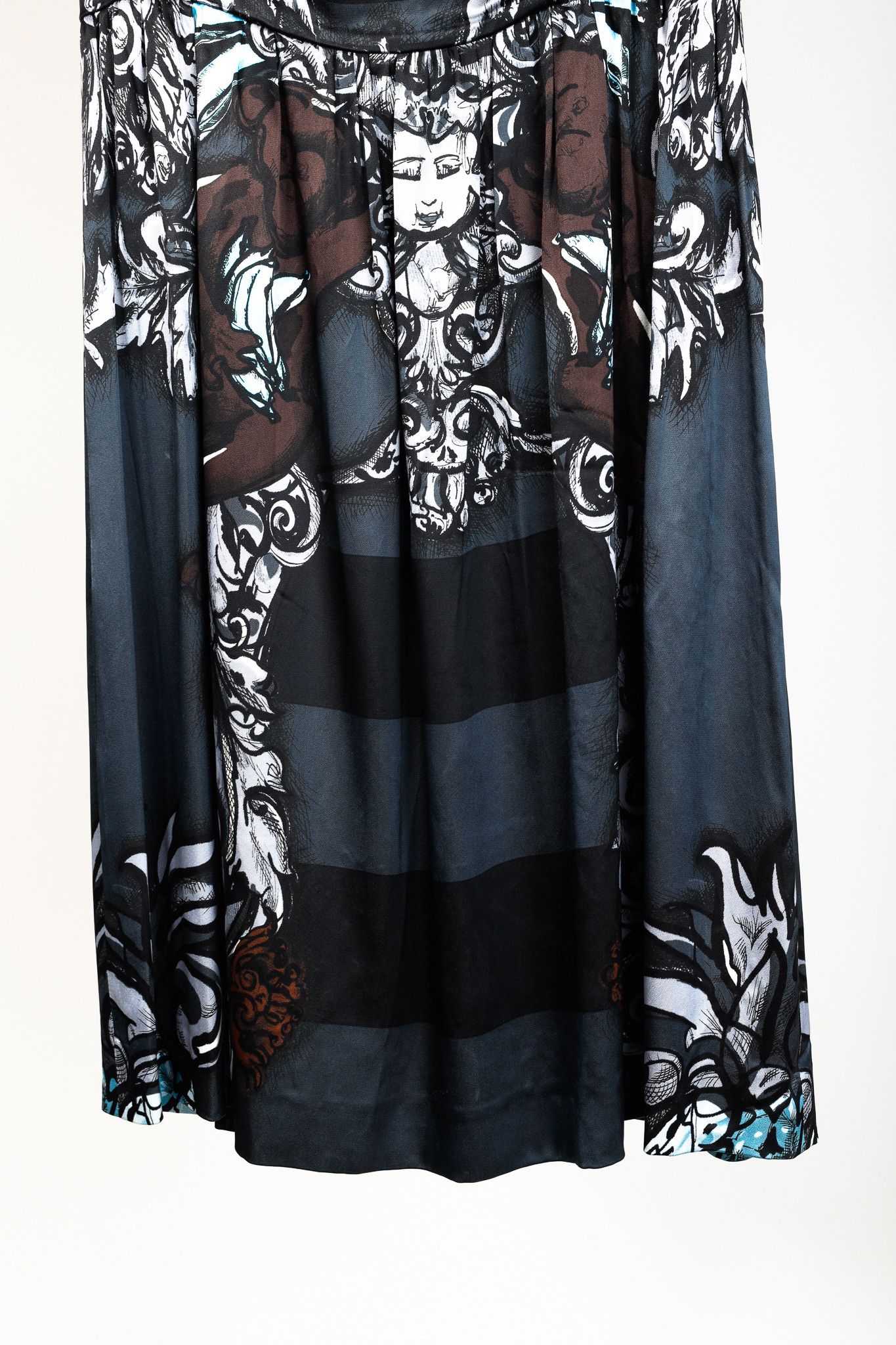 Prada Prada SS/11 Baroque Cherub Striped Dress Size XS / US 0-2 / IT 36-38 - 7 Thumbnail