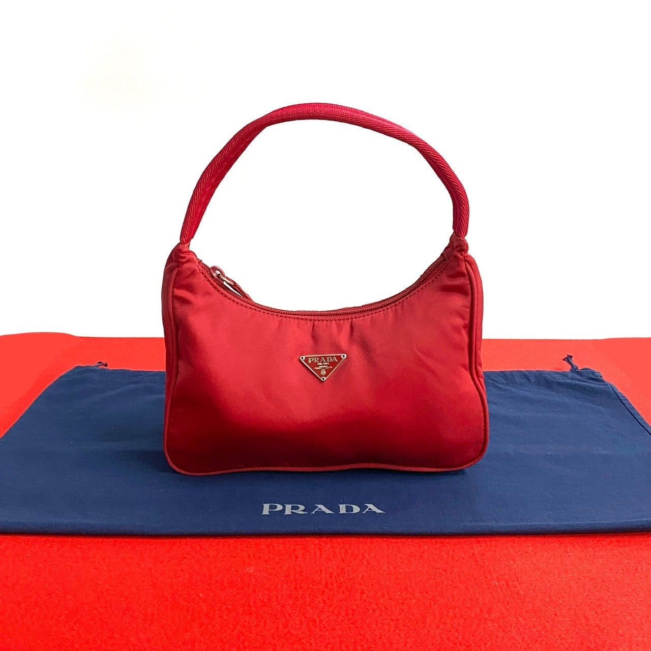 Prada Prada Handbag Red Synthetic Size ONE SIZE - 1 Thumbnail