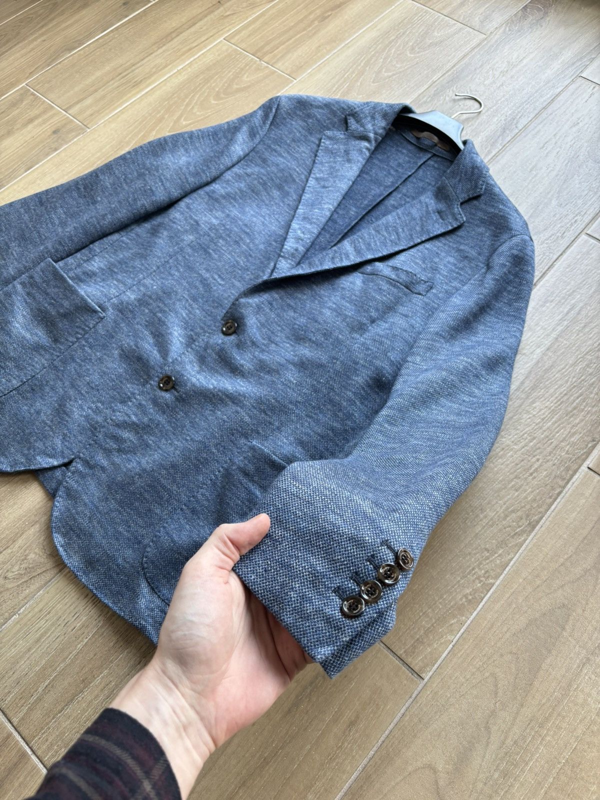 Eleventy Eleventy Linen Blend Blazer Size 44R - 17 Thumbnail