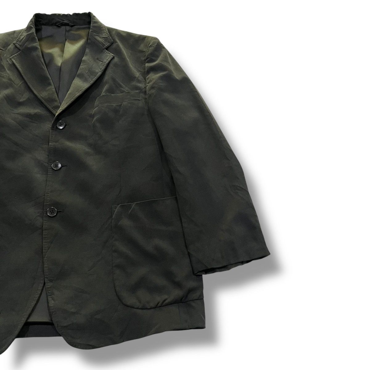Hiroko Koshino Homme × Japanese Brand × Vintage VINTAGE HIROKO KOSHINO HOMME BLAZER COAT Size US L / EU 52-54 / 3 - 3 Thumbnail