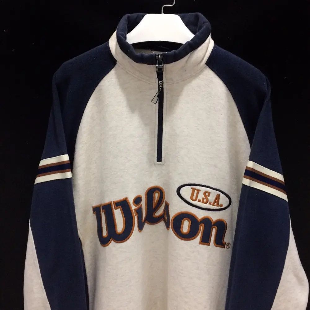 Vintage × Wilson Wilson Hip Hop Logo Sweatshirt Size US M / EU 48-50 / 2 - 2 Thumbnail