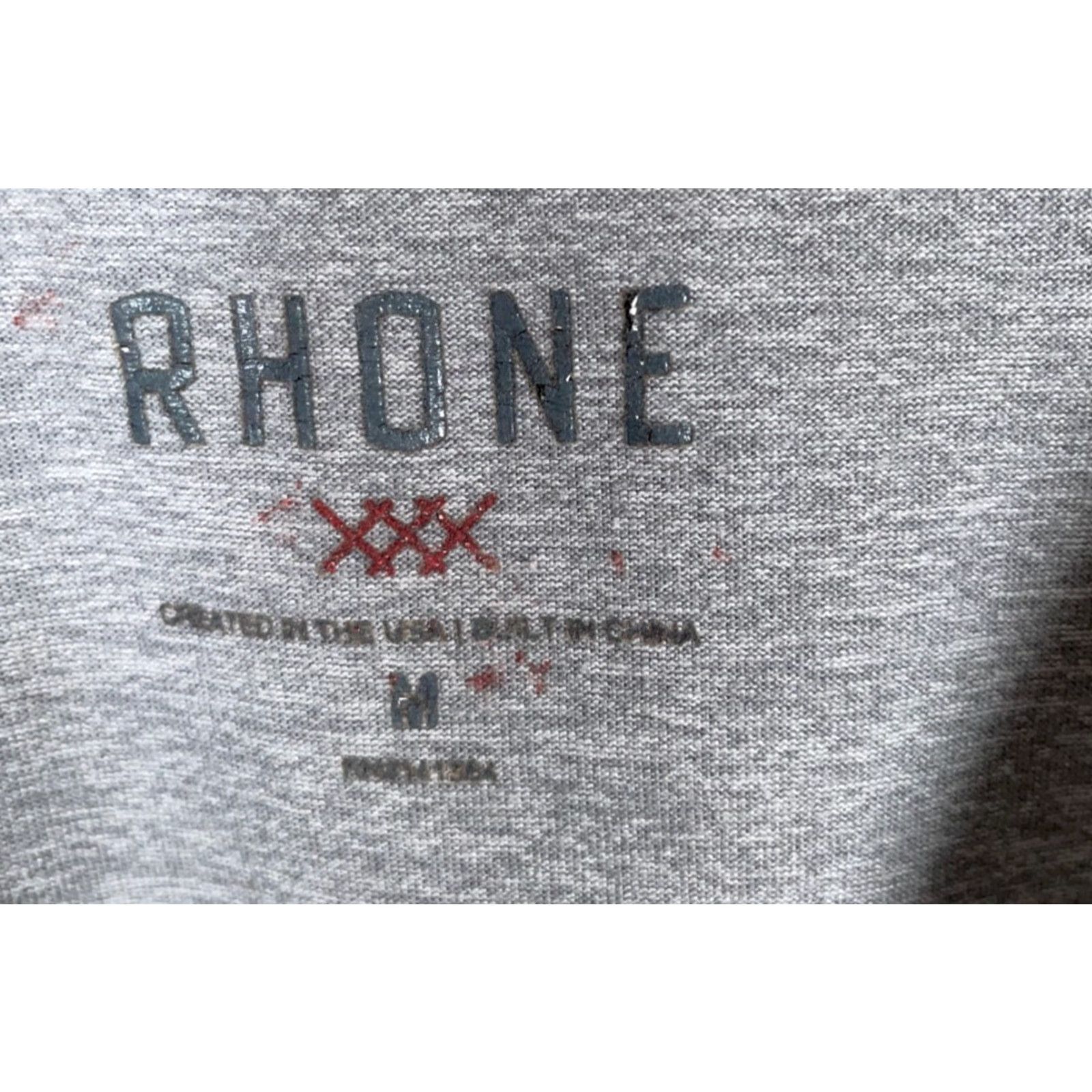 Rhone Rhone Reign T-Shirt Adult Medium Gray Performance Gym Training Stretch Size US M / EU 48-50 / 2 - 3 Thumbnail