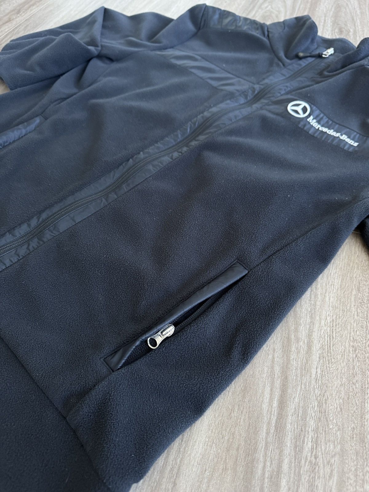 Mercedes-Benz Mercedes Benz Fleece Padded Zip Up Jacket Black Size US L / EU 52-54 / 3 - 5 Thumbnail