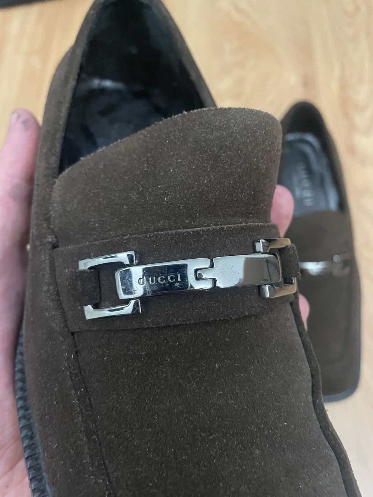 Prada Gucci Tom Ford velour leather loafers Size US 7 / IT 37 - 7 Thumbnail