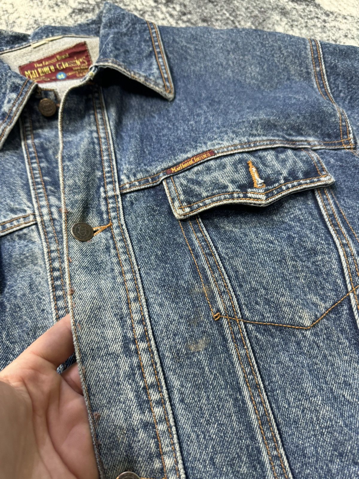 Marlboro Vintage Marlboro Classic Heavy Jeans Jacket Shirt Y2K STYLE Size US XL / EU 56 / 4 - 6 Thumbnail