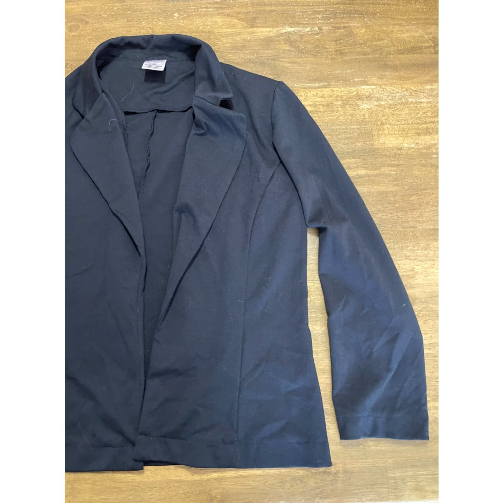 Vintage Serra Jacket Women L Black Open Blazer Long Sleeve Blazer Casual Business Basic Jacket Size L / US 10 / IT 46 - 4 Thumbnail