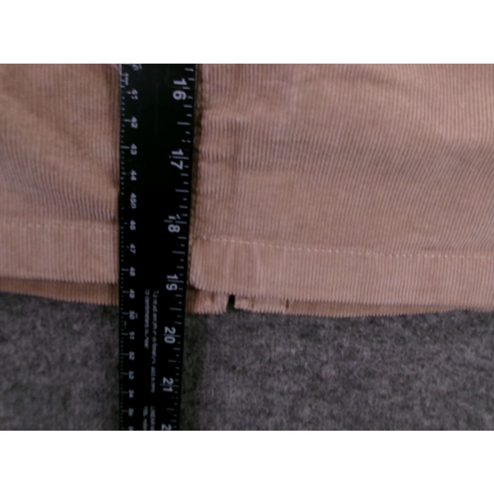 Vintage LL Bean Skirt Womens 12 Regular Tan Corduroy Favorite Fit Casual Pockets Classic Size 34" / US 12 / IT 48 - 4 Thumbnail