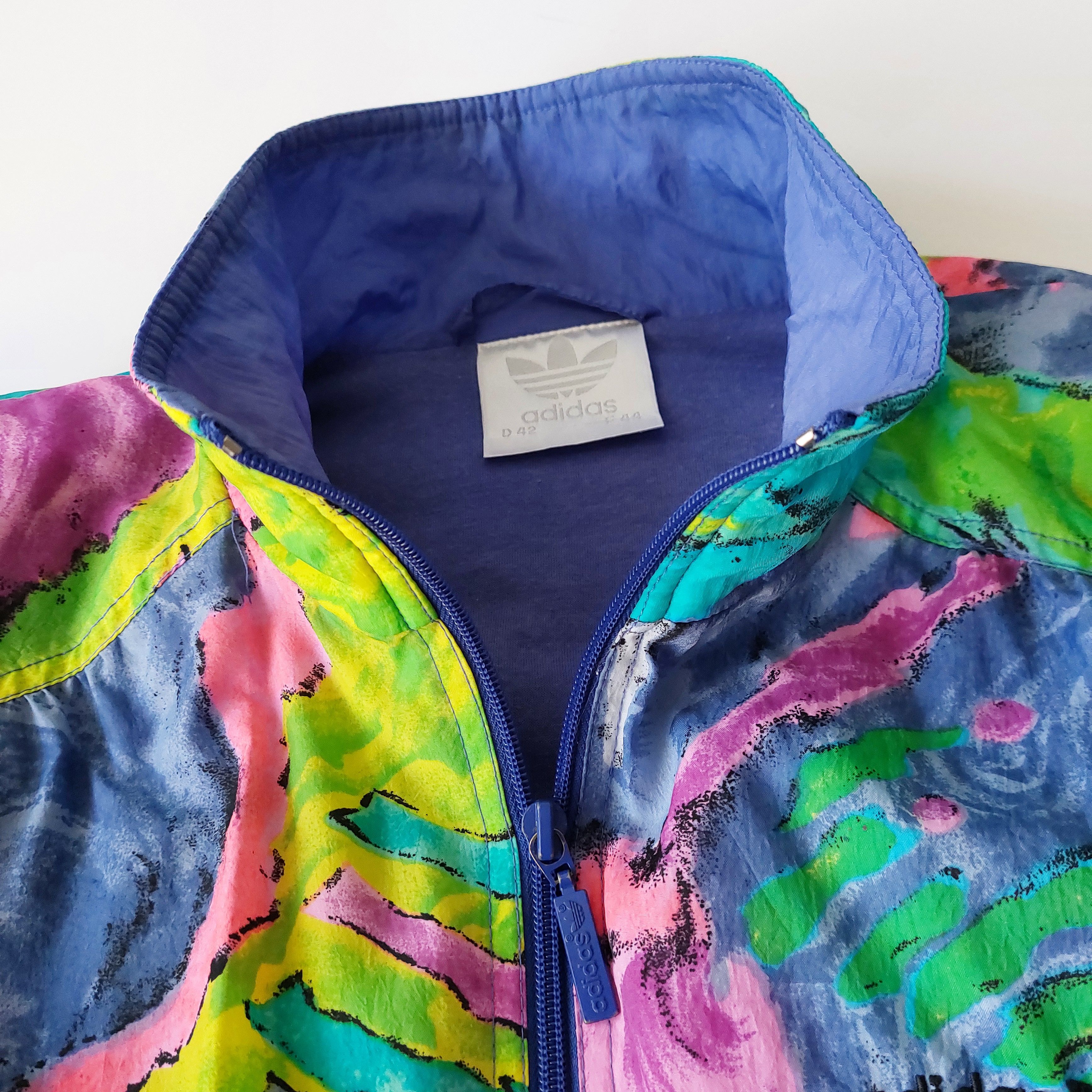 Adidas 1980/90s Adidas jacket with detachable shoulder pads Size L / US 10 / IT 46 - 3 Thumbnail
