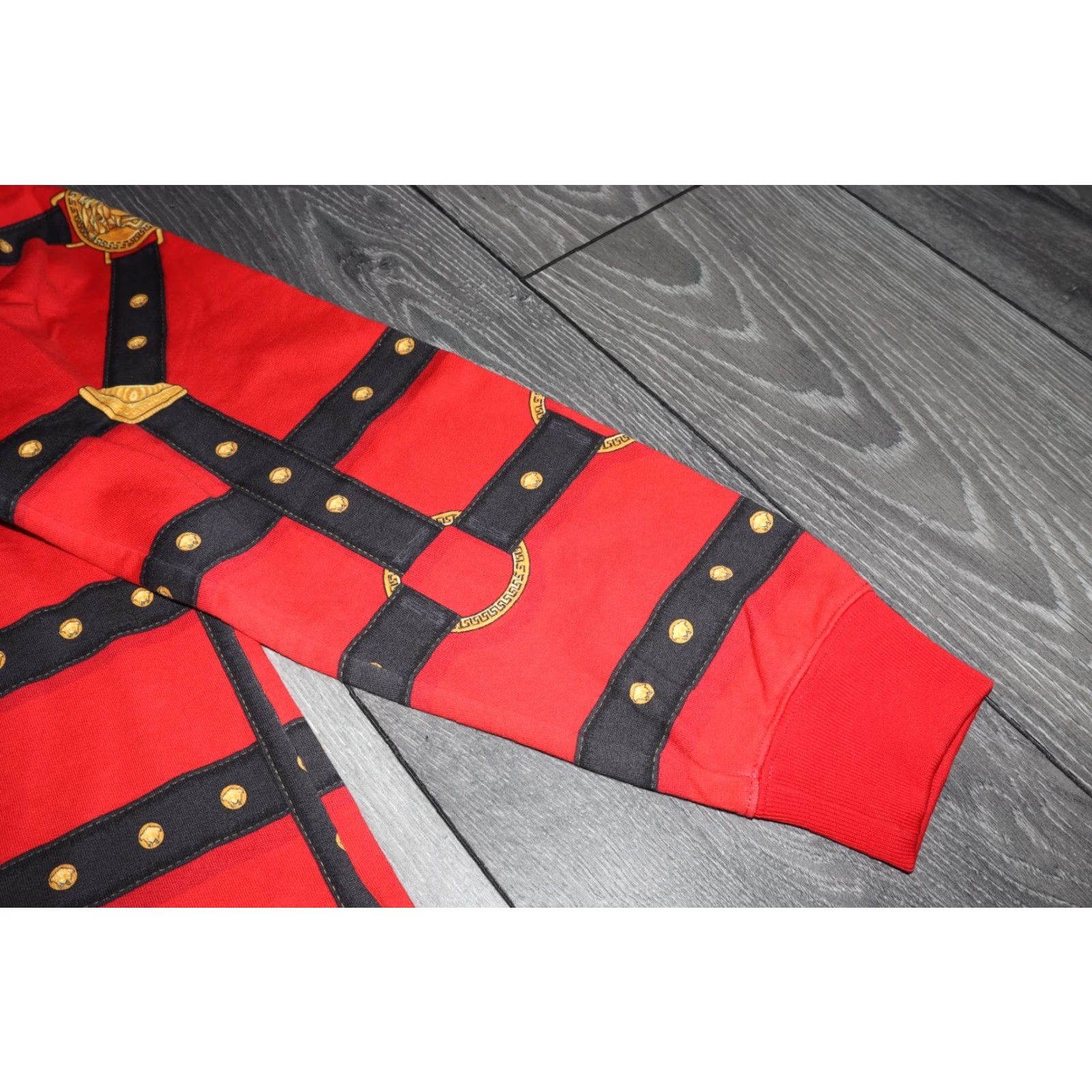 Versace VERSACE HARNESS ALL OVER PRINT SWEATSHIRT RED COLOR MEN LARGE Size US L / EU 52-54 / 3 - 4 Thumbnail