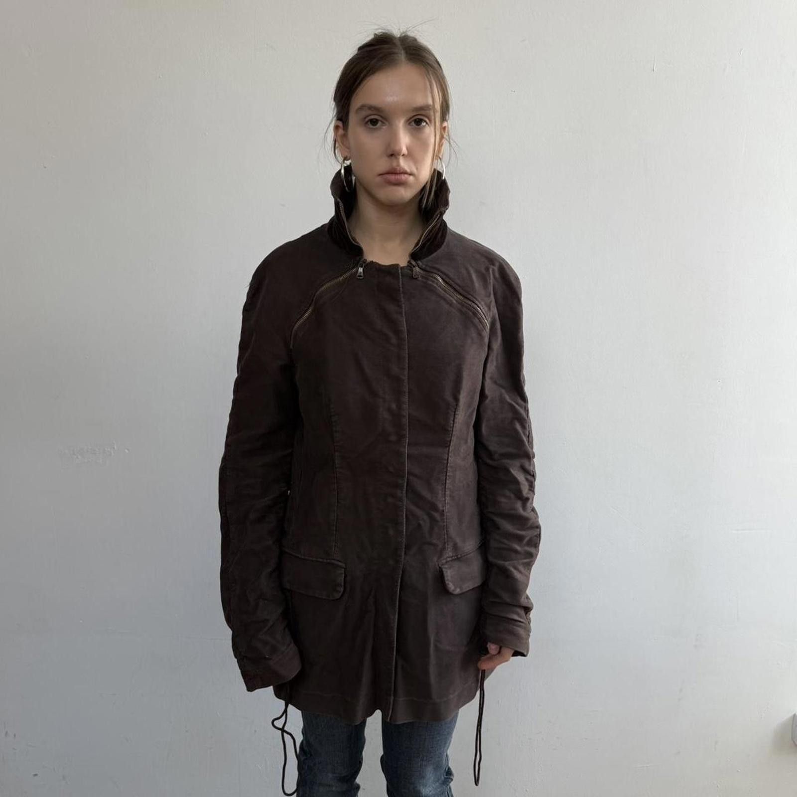 Gianfranco Ferre Gianfranco Ferre Women's Brown Coat Size L / US 10 / IT 46 - 6 Thumbnail