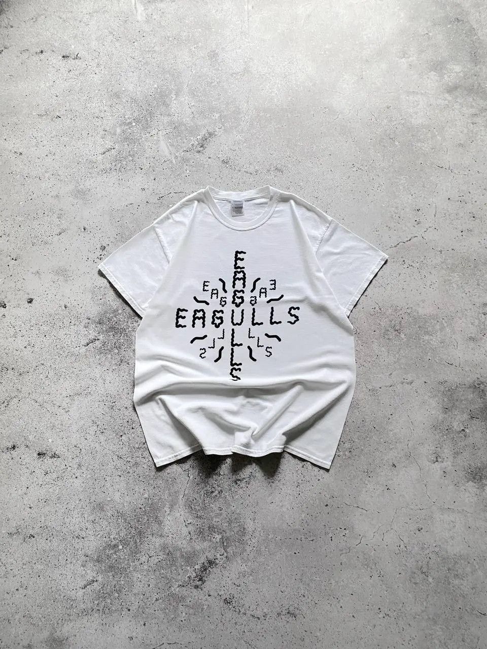 RARE EAGULLS LOGO POST PUNK BAND T SHIRT