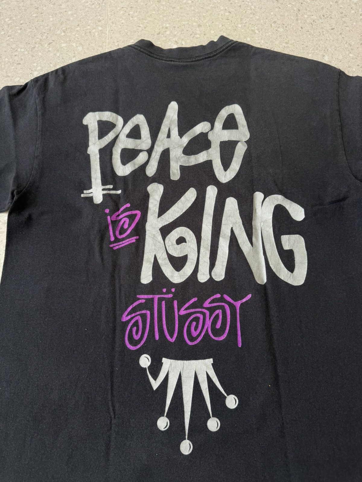 Stussy Vintage Stussy Peace is King tee Size US M / EU 48-50 / 2 - 5 Thumbnail
