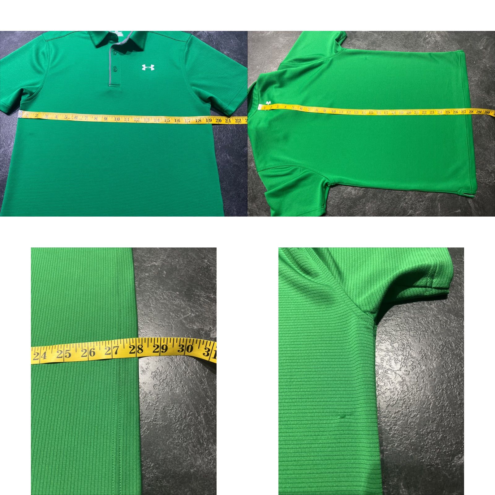 Under Armour Under Armour Tech Polo Green Mens S Short Sleeve Loose HeatGear Polo Golf Size US S / EU 44-46 / 1 - 8 Thumbnail