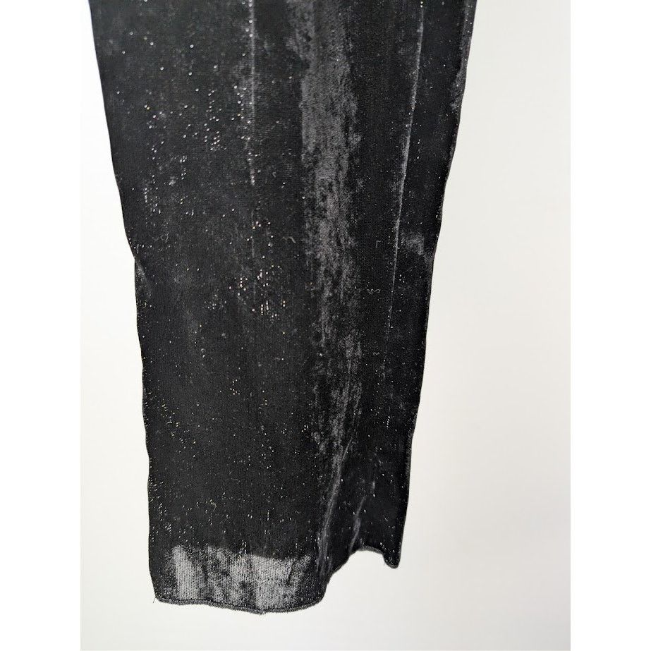 Saint Laurent Paris o1rshd1 Shimmering Velvet Pants in Black Size US 32 / EU 48 - 8 Thumbnail