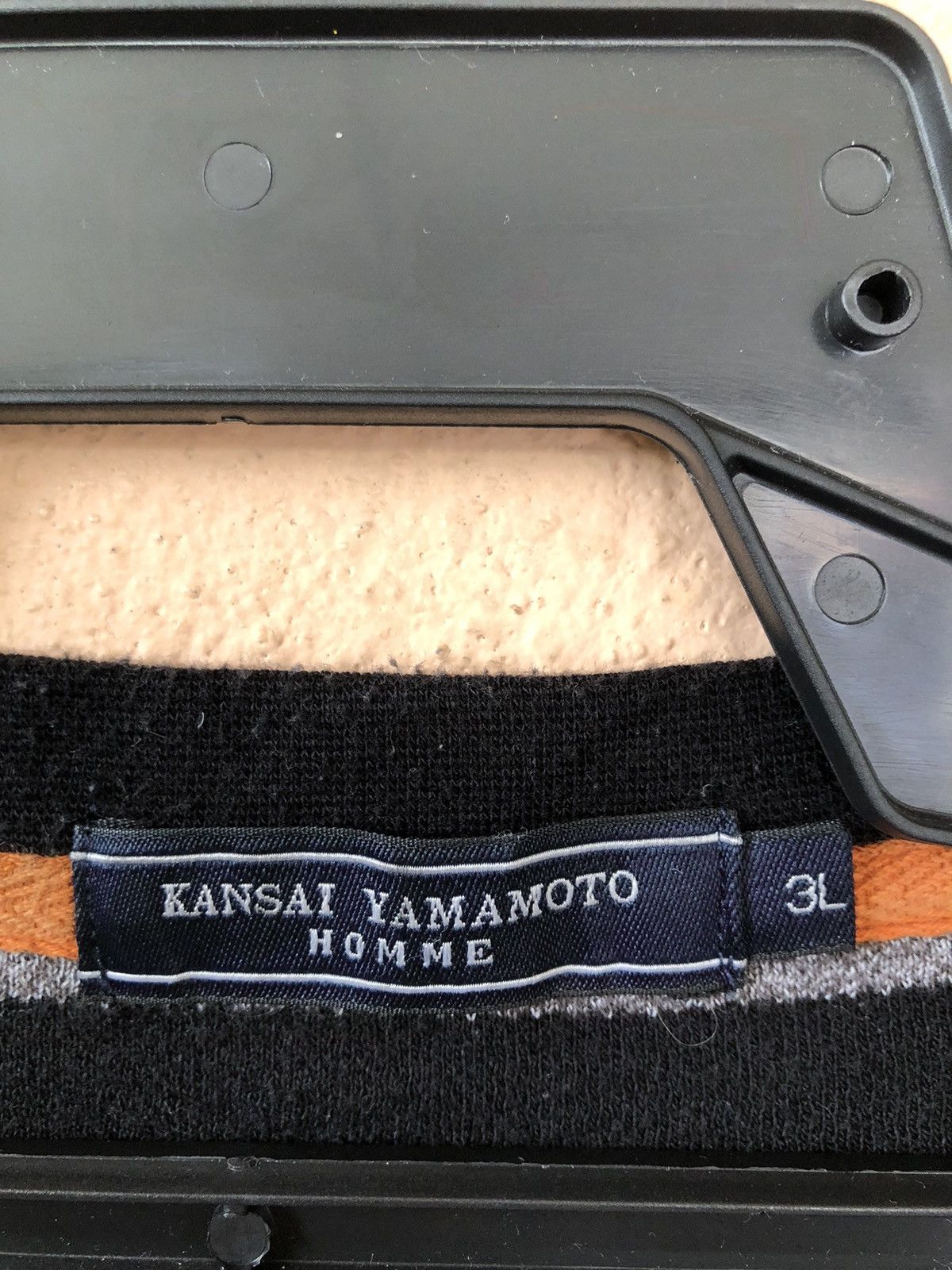 Japanese Brand × Kansai Yamamoto × Vintage Vintage KANSAI YAMAMOTO Homme Striped Pocket Tee Size US XL / EU 56 / 4 - 12 Thumbnail