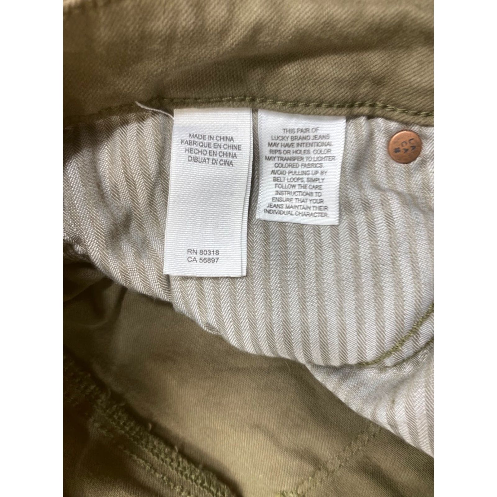 Lucky Brand Lucky Brand Jeans Women Skinny 10 Regular Brown Brown Green Casual Vintage No 7952 Size 32" / US 10 / IT 46 - 7 Thumbnail