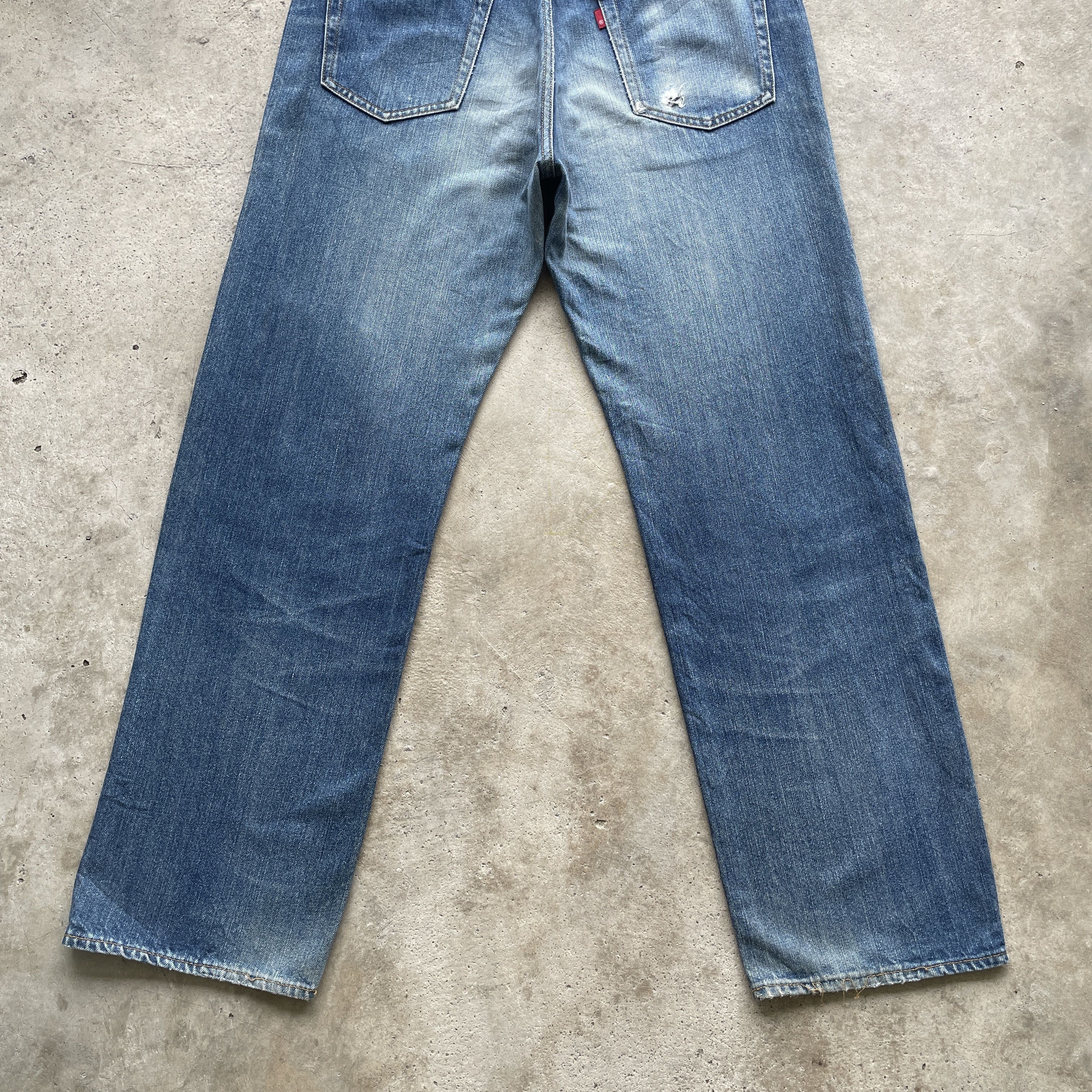 Japanese Brand × Vintage Vintage Distressed Baggy Japan Jeans Faded Denim Pants W33 Size US 33 - 10 Thumbnail