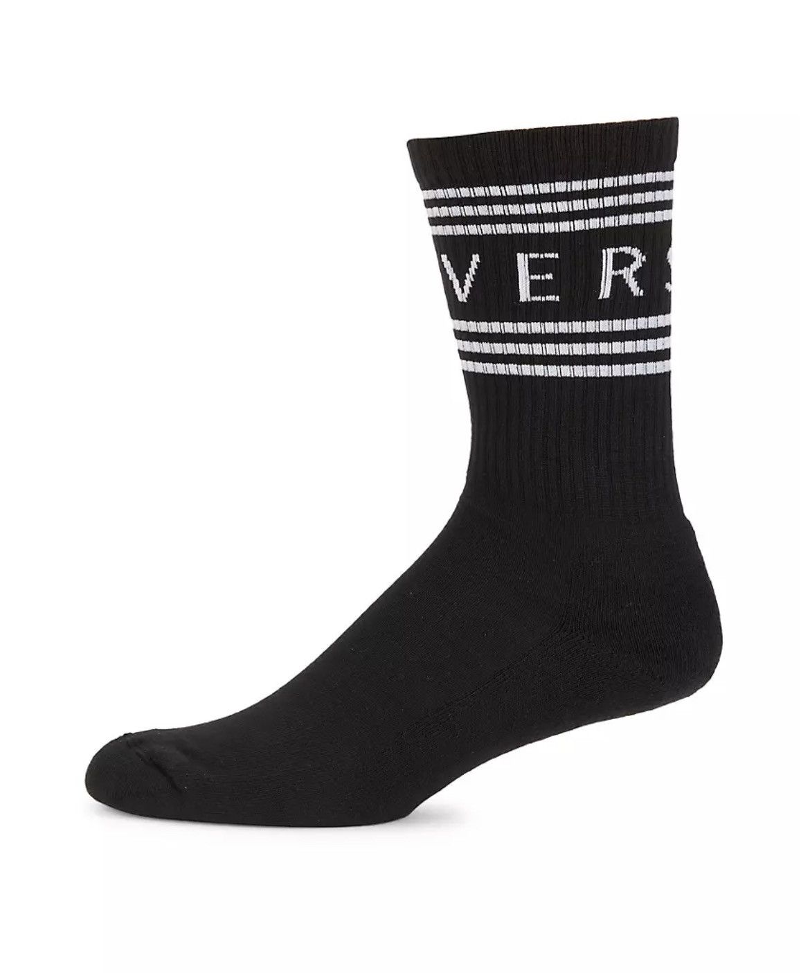 VERSACE - 90s Logo Crew Socks - NEW