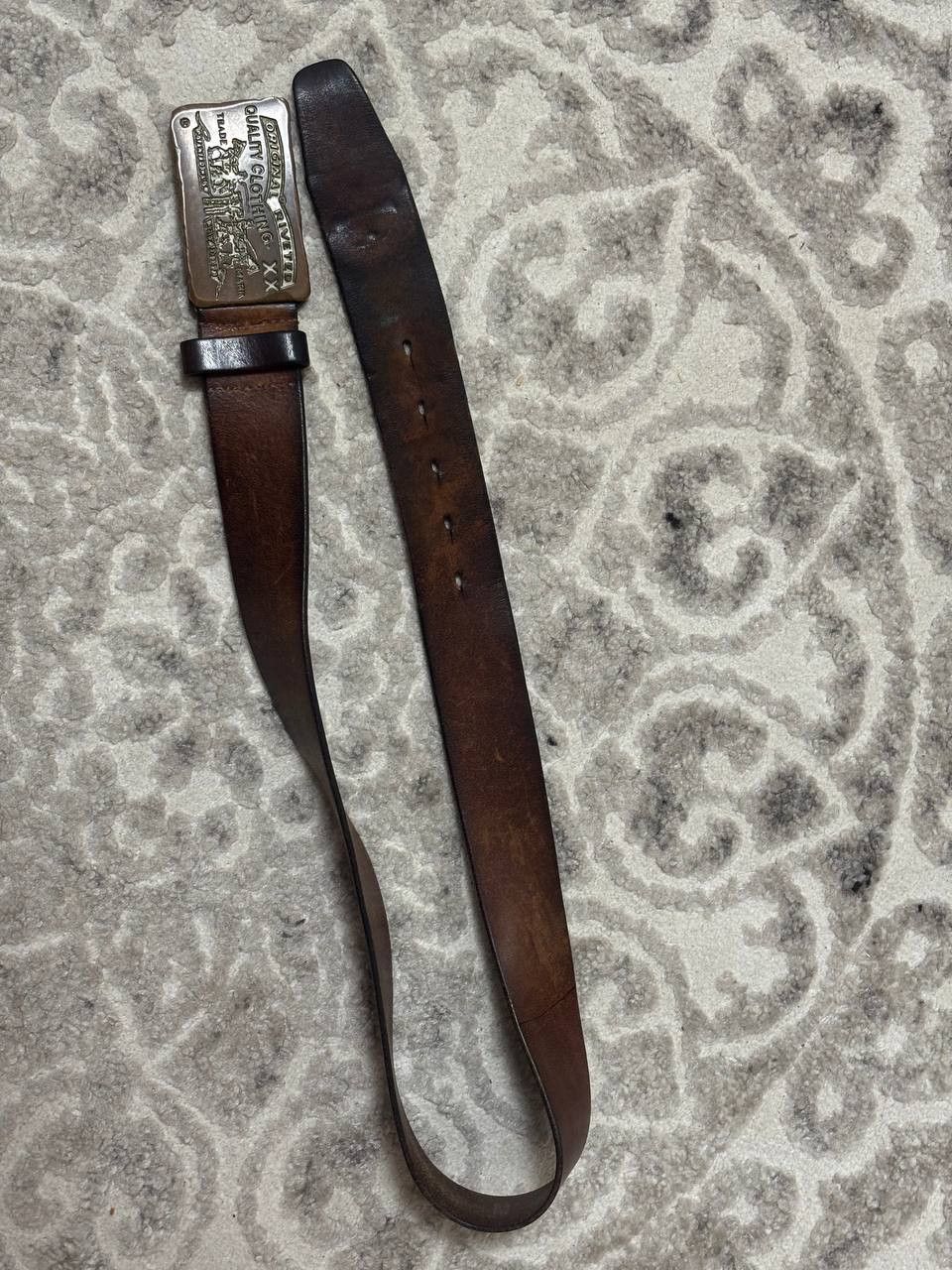 Levi's MADE IN ITALY Vintage Levi's Two Horse Pull Plaque Belt Size ONE SIZE - 12 Thumbnail