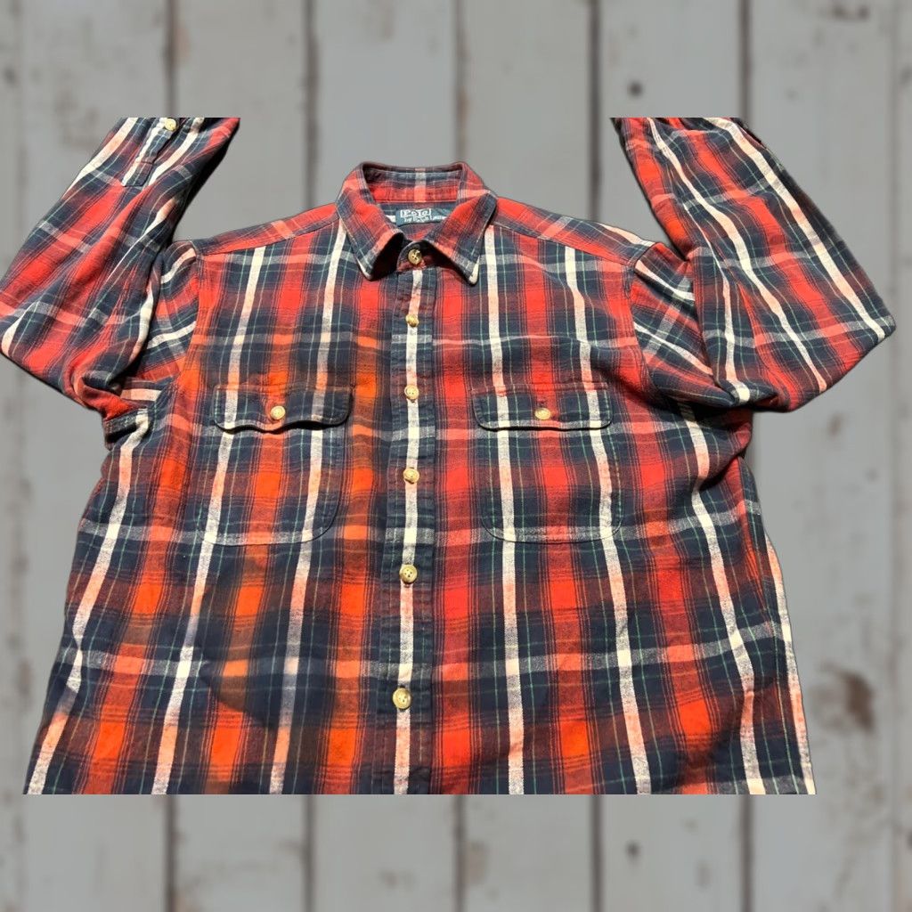 Polo Ralph Lauren Polo Ralph Lauren Mens Red Blue Plaid Flannel Shirt Adult Medium Long Sleeve Classic Casual Button-Up Size US M / EU 48-50 / 2 - 1 Thumbnail