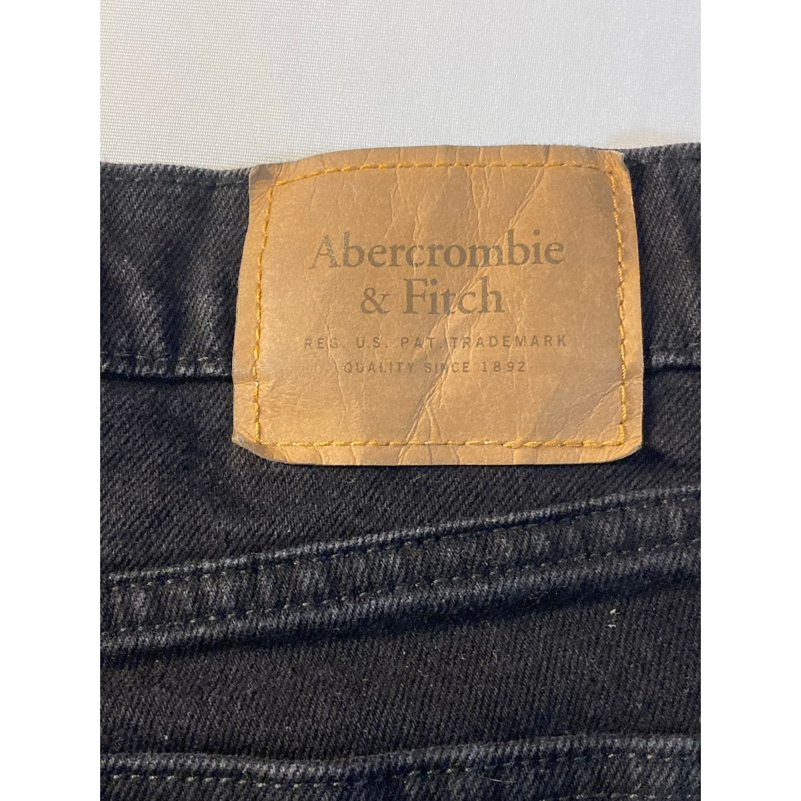 Abercrombie & Fitch Abercrombie & Fitch Mens Skinny Jean 34x32 Black Classic NWT Size US 34 / EU 50 - 3 Thumbnail
